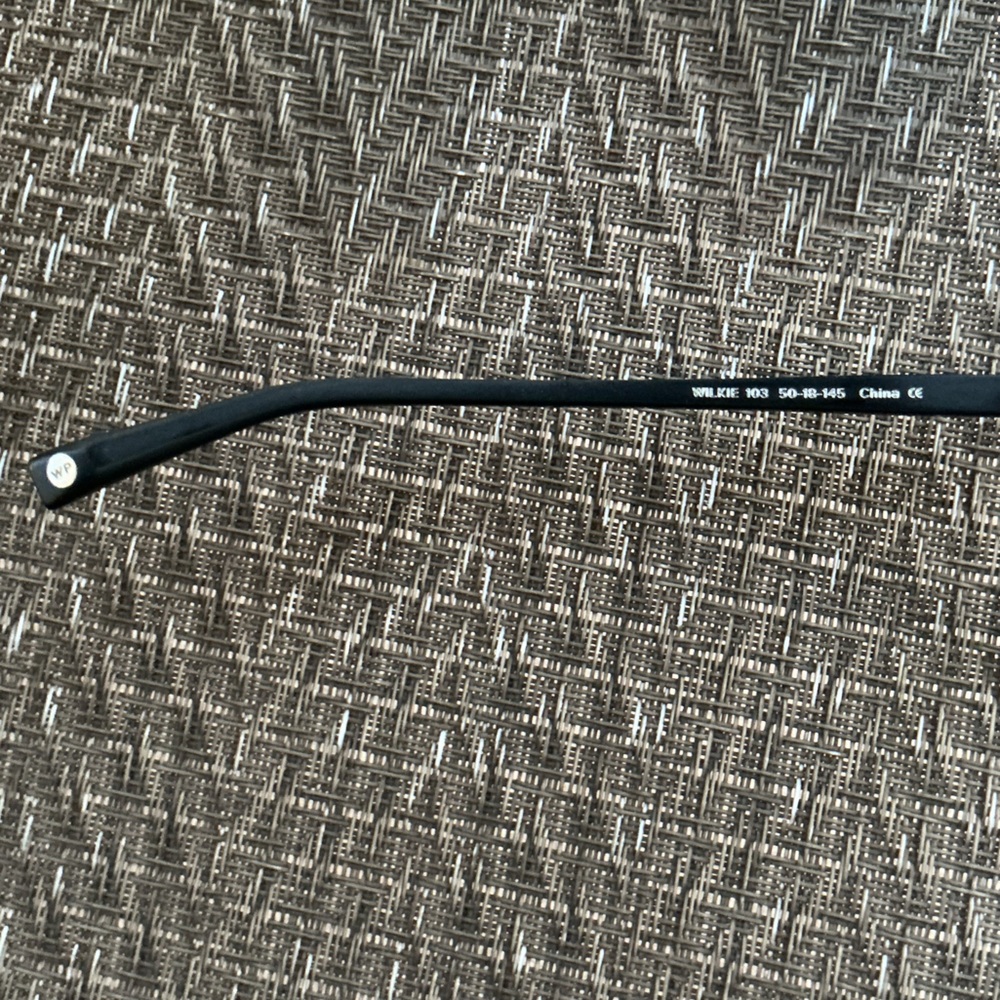 Warby Parker Wilkie Matte Black Rectangular Eyeglass Frames View 5